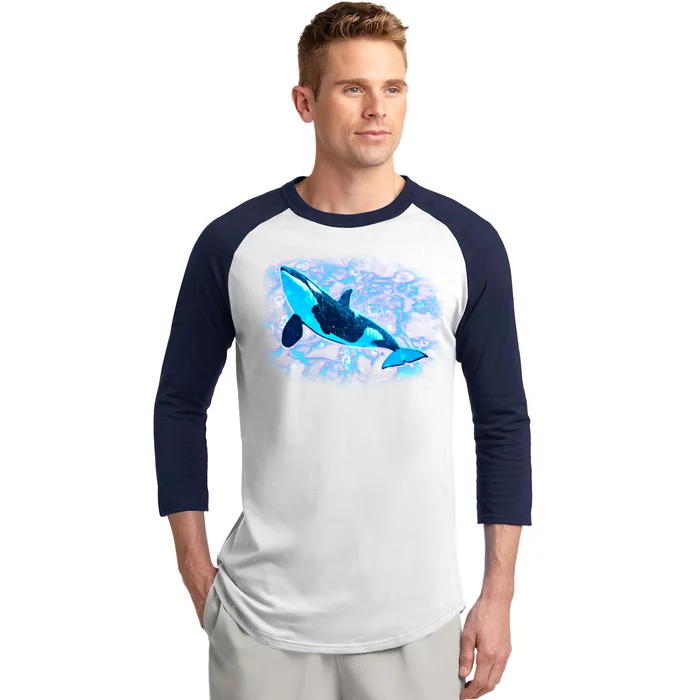 Sea Life Whale Baseball Sleeve Shirt