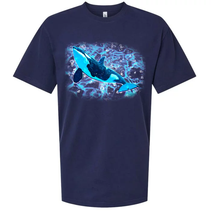 Sea Life Whale Sueded Cloud Jersey T-Shirt