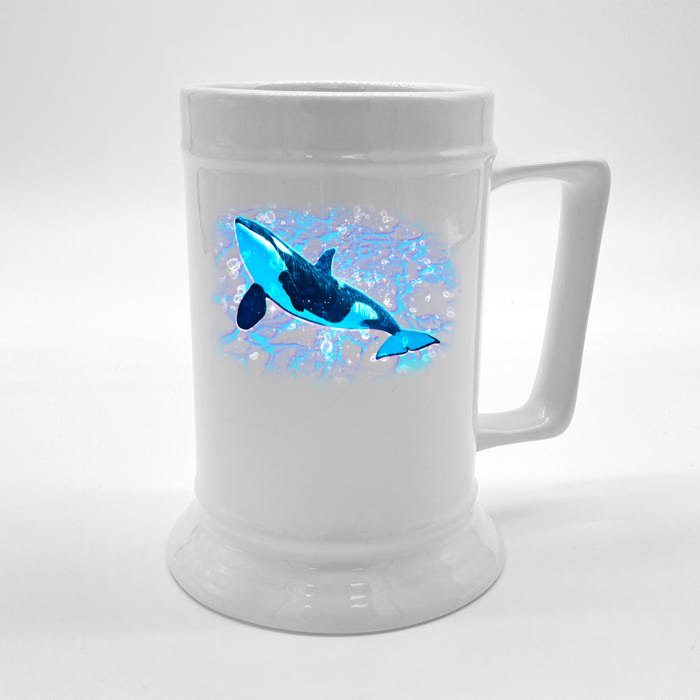 Sea Life Whale Front & Back Beer Stein