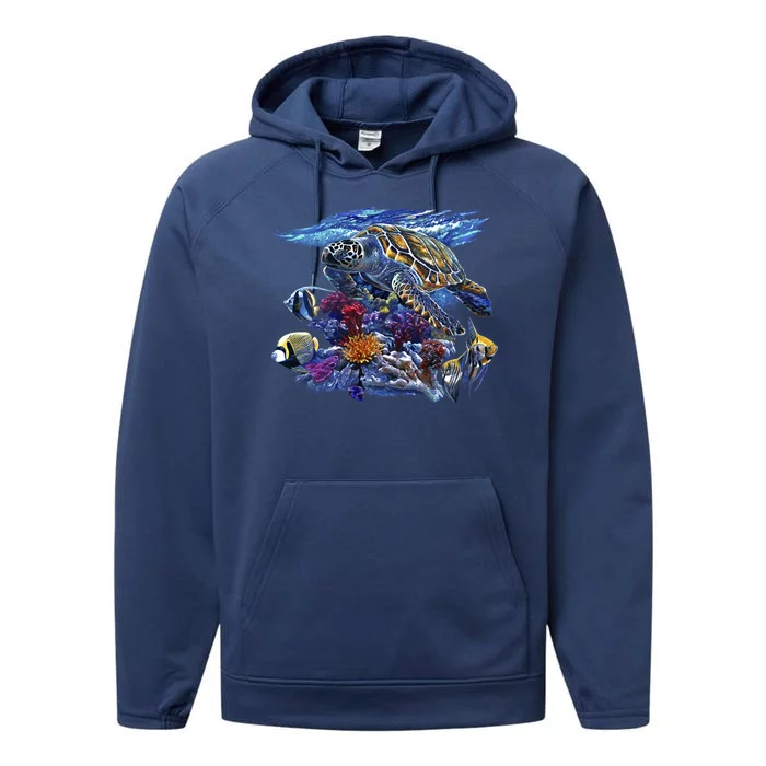 Sea Turtle Life Performance Fleece Hoodie