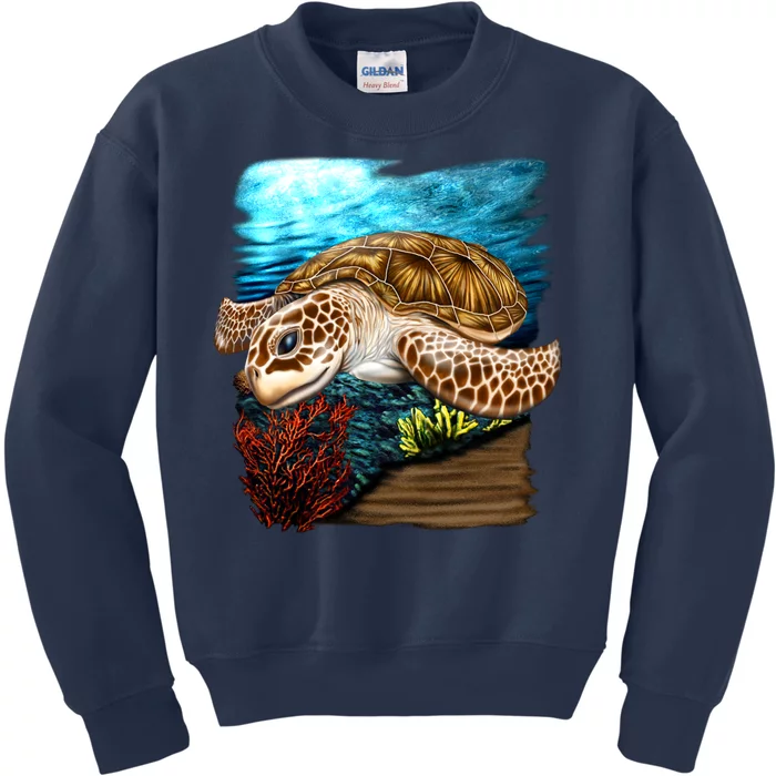 Sea Turtle Ocean Kids Sweatshirt