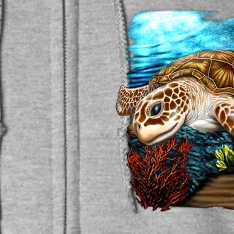 Sea Turtle Ocean Full Zip Hoodie