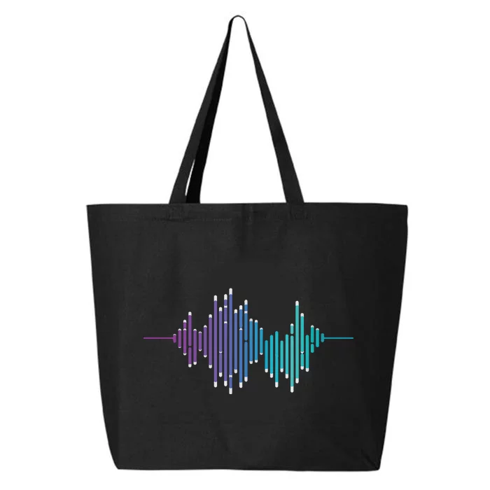 Sound Engineer Audio Music Equalizer Audio Specialist 25L Jumbo Tote