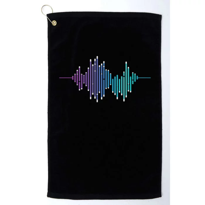 Sound Engineer Audio Music Equalizer Audio Specialist Platinum Collection Golf Towel