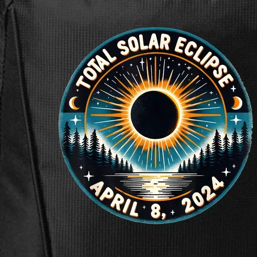 Solar Eclipse Astronomy Vintage 2024 Solar Eclipse City Backpack