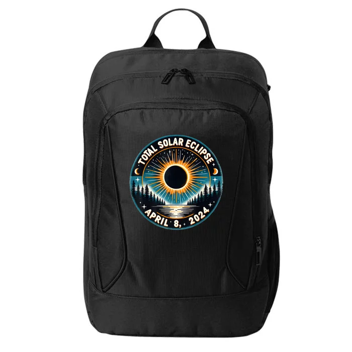 Solar Eclipse Astronomy Vintage 2024 Solar Eclipse City Backpack