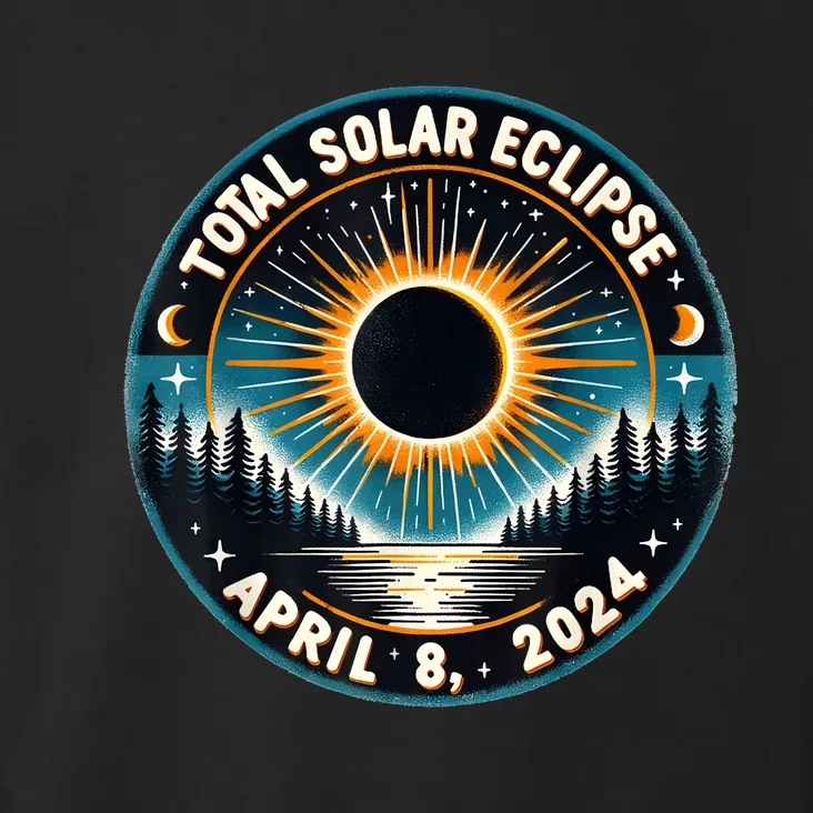 Solar Eclipse Astronomy Vintage 2024 Solar Eclipse Toddler Hoodie