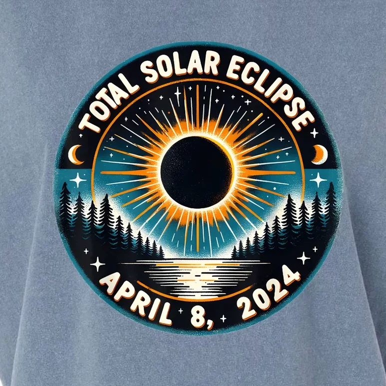 Solar Eclipse Astronomy Vintage 2024 Solar Eclipse Garment-Dyed Women's Muscle Tee