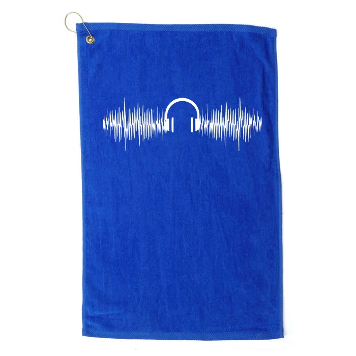 Sound Engineer Audio Wave Audio Engineer Music Lover Gift Platinum Collection Golf Towel