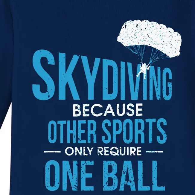 Skydive & Extreme Athlete Skydiving Design For A Skydiver Baby Long Sleeve Bodysuit