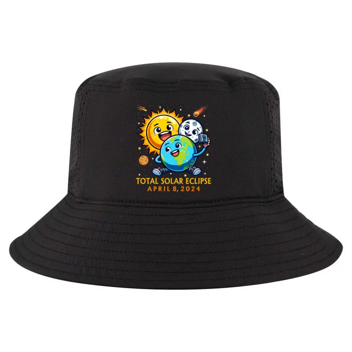 Solar Eclipse April 8 2024 Cute Earth Sun Moon Selfie Space Cool Comfort Performance Bucket Hat