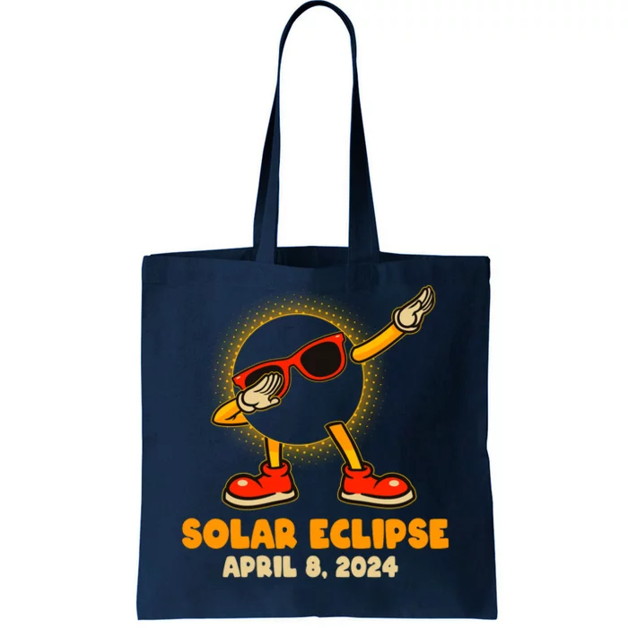 Solar Eclipse April 8 2024 Dabbing Sun Tote Bag