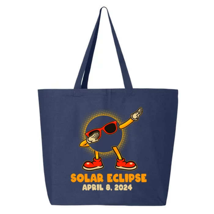 Solar Eclipse April 8 2024 Dabbing Sun 25L Jumbo Tote