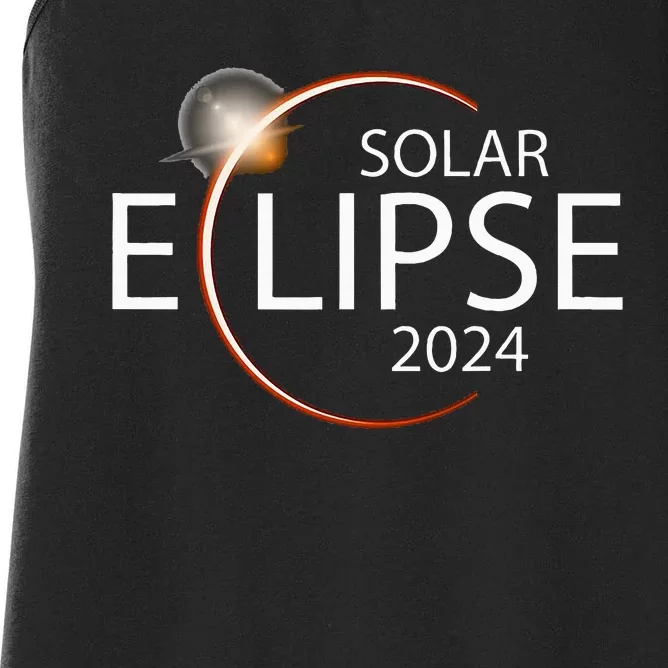 Solar Eclipse April 8 2024 Eclipse Party 2024 Souvenir Women's Racerback Tank