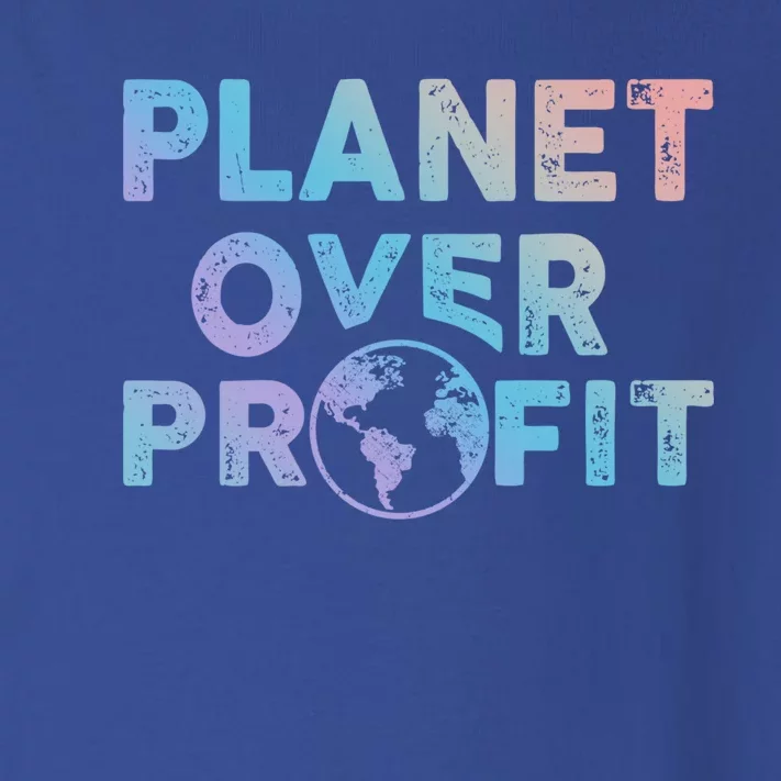 Sustainability Earth And Saying Planet Over Profit Gift Toddler Long Sleeve Shirt