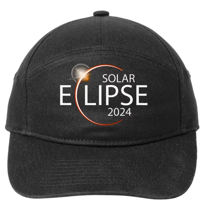 Solar Eclipse April 8 2024 Eclipse Party 2024 Souvenir 7-Panel Snapback Hat