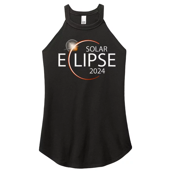 Solar Eclipse April 8 2024 Eclipse Party 2024 Souvenir Women’s Perfect Tri Rocker Tank