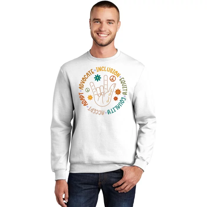 Special Education Autism Accept Equality Hippie Sweatshirt