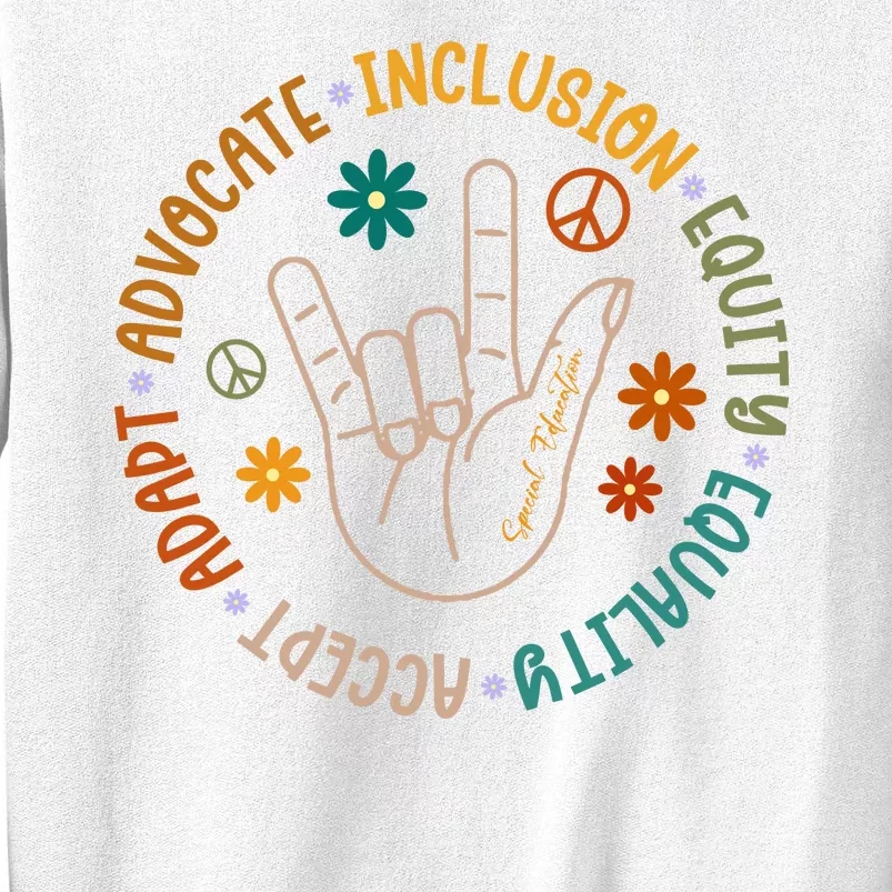 Special Education Autism Accept Equality Hippie Sweatshirt