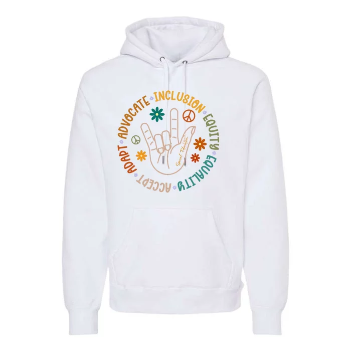 Special Education Autism Accept Equality Hippie Premium Hoodie