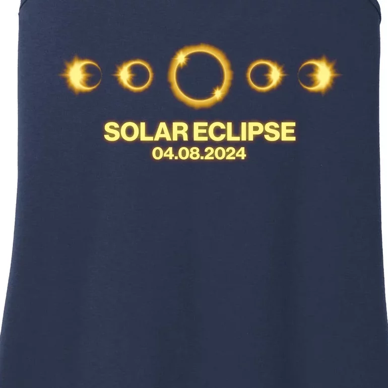 Solar Eclipse April 08 2024 Ladies Essential Tank