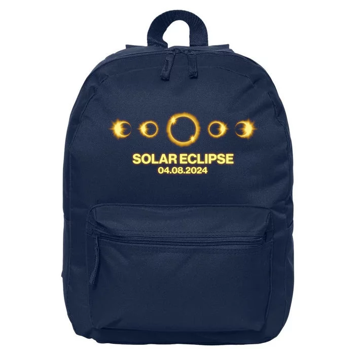 Solar Eclipse April 08 2024 16 in Basic Backpack