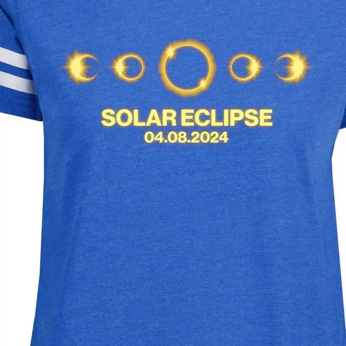 Solar Eclipse April 08 2024 Enza Ladies Jersey Football T-Shirt