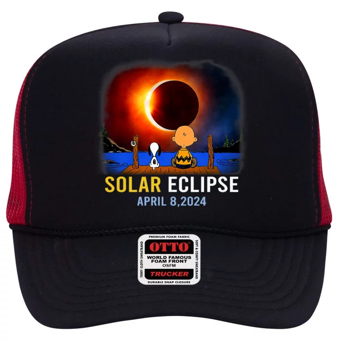 Solar Eclipse April 8 2024 Totality April 8 High Crown Mesh Trucker Hat