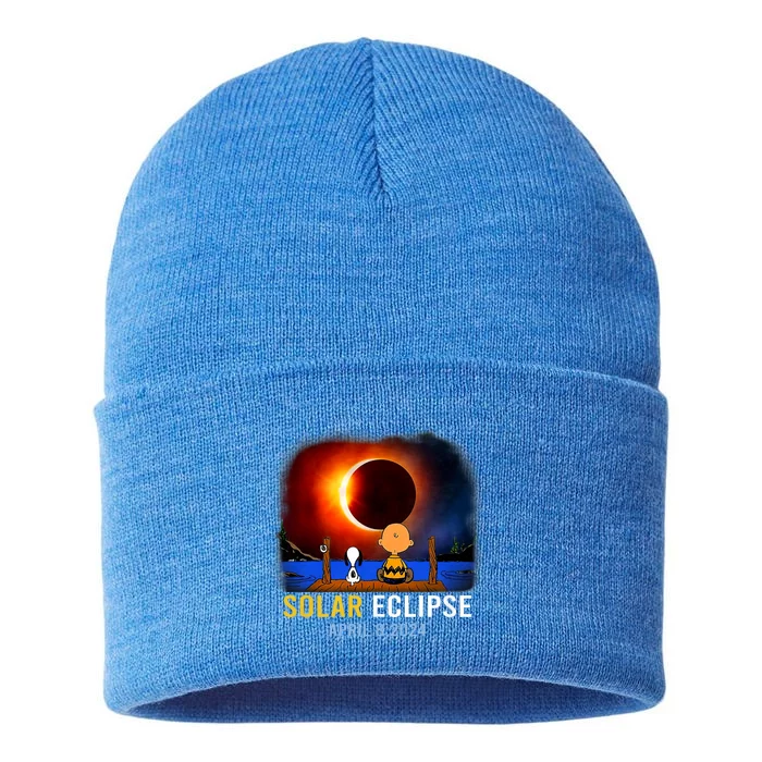 Solar Eclipse April 8 2024 Totality April 8 Sustainable Knit Beanie