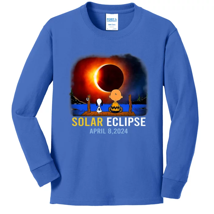 Solar Eclipse April 8 2024 Totality April 8 Kids Long Sleeve Shirt