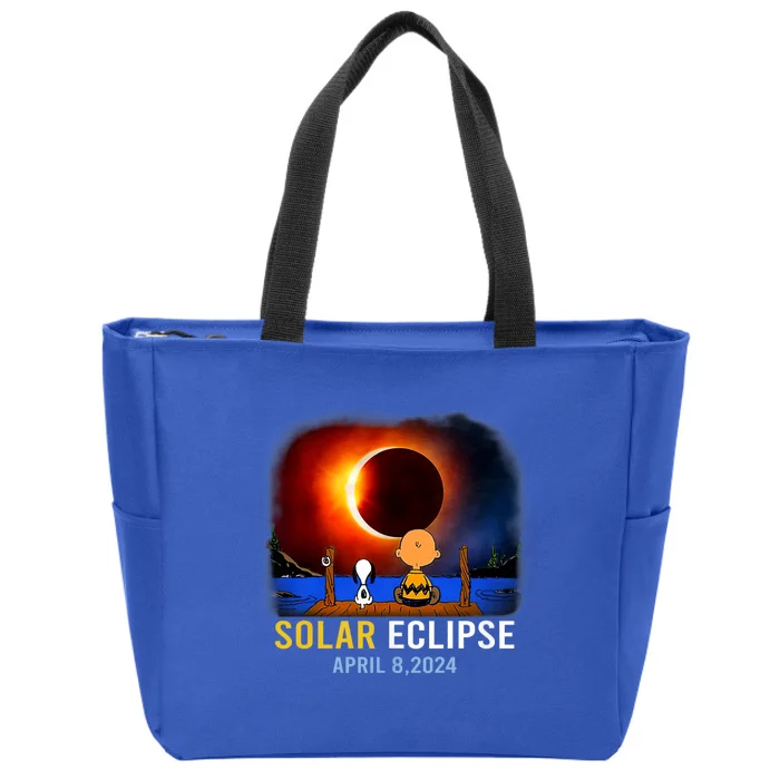 Solar Eclipse April 8 2024 Totality April 8 Zip Tote Bag