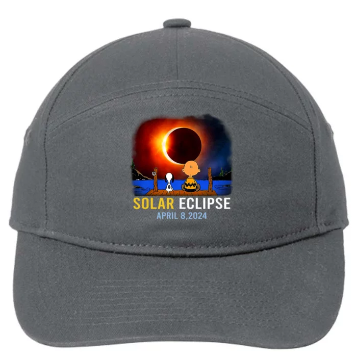 Solar Eclipse April 8 2024 Totality April 8 7-Panel Snapback Hat