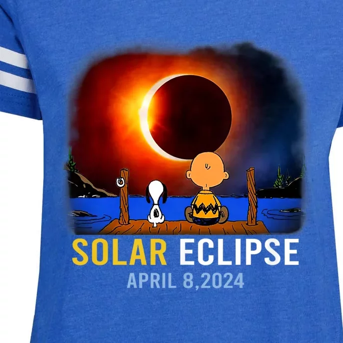 Solar Eclipse April 8 2024 Totality April 8 Enza Ladies Jersey Football T-Shirt