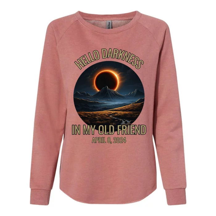 Solar Eclipse April 08 2024 Womens California Wash Sweatshirt