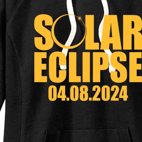 Solar Eclipse April 08 2024 Women's Fleece Hoodie