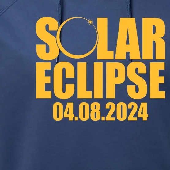 Solar Eclipse April 08 2024 Performance Fleece Hoodie