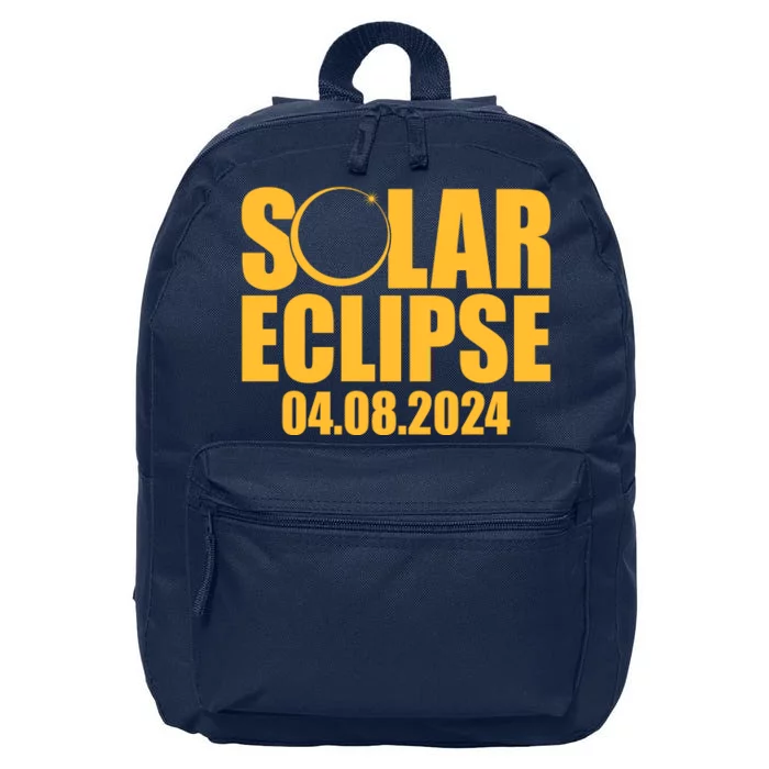 Solar Eclipse April 08 2024 16 in Basic Backpack