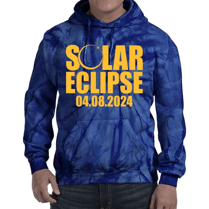 Solar Eclipse April 08 2024 Tie Dye Hoodie