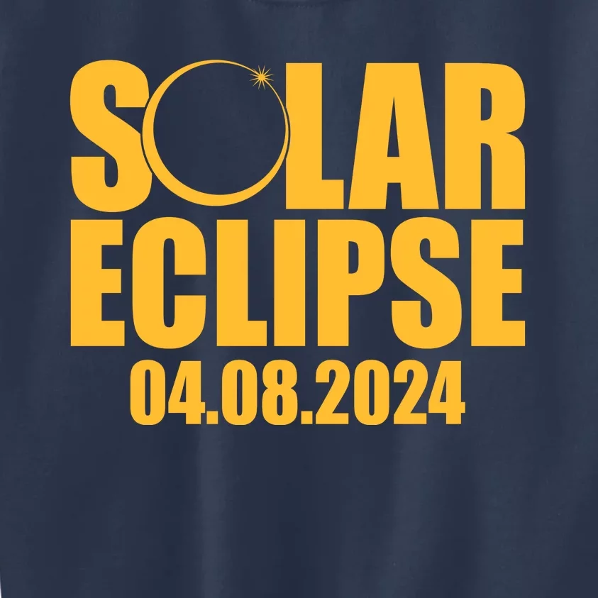 Solar Eclipse April 08 2024 Kids Sweatshirt