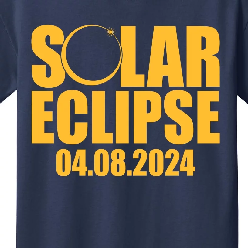 Solar Eclipse April 08 2024 Kids T-Shirt