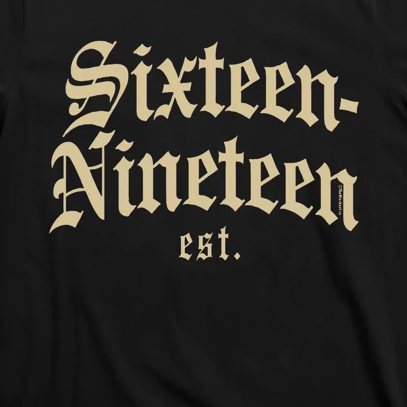 Sixteennineteen Est African American Vintage Black History T-Shirt