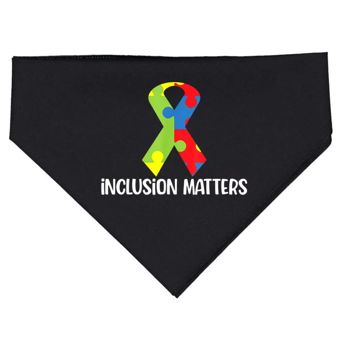 Special Education Autism Awareness Teacher Inclusion Matters USA-Made Doggie Bandana