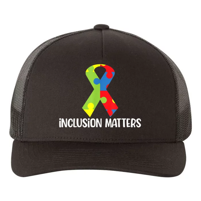 Special Education Autism Awareness Teacher Inclusion Matters Yupoong Adult 5-Panel Trucker Hat