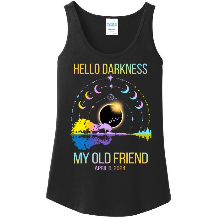 Solar Eclipse April 08 2024 Ladies Essential Tank