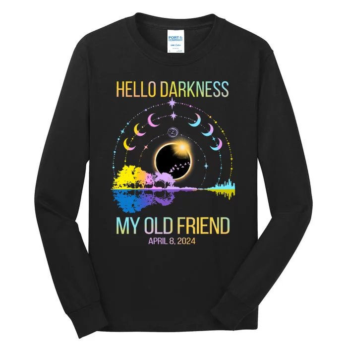 Solar Eclipse April 08 2024 Tall Long Sleeve T-Shirt