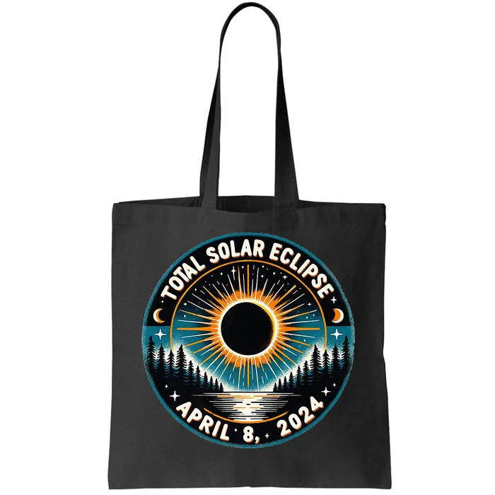 Solar Eclipse Astronomy Vintage 2024 Solar Eclipse Tote Bag