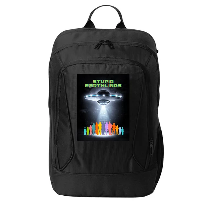 Stupid Earthlings Alien City Backpack