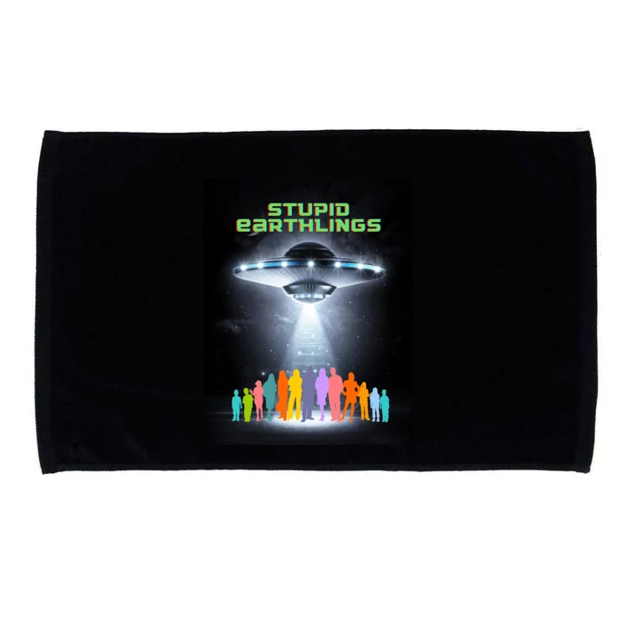 Stupid Earthlings Alien Microfiber Hand Towel