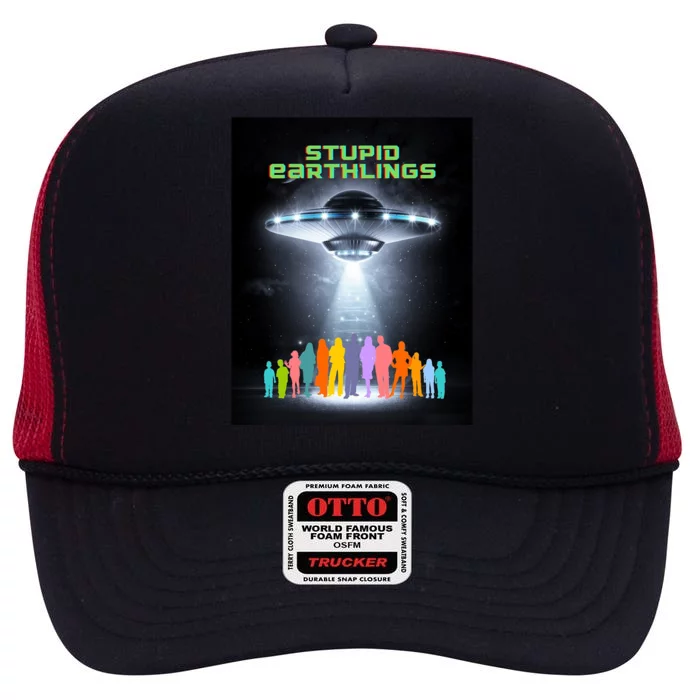 Stupid Earthlings Alien High Crown Mesh Trucker Hat