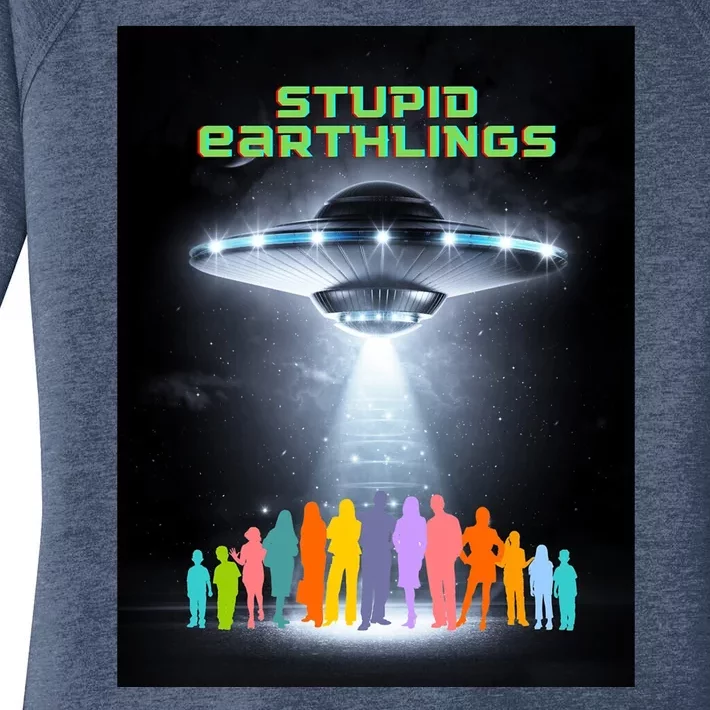 Stupid Earthlings Alien Women's Perfect Tri Tunic Long Sleeve Shirt